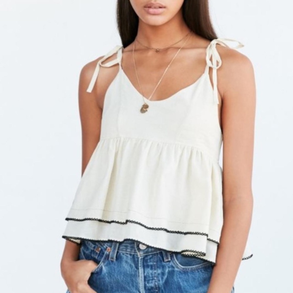 Cream strappy top